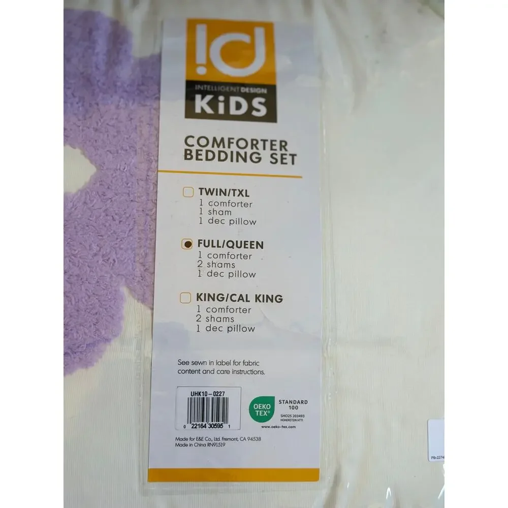 NEW! Intelligent Design 4PC Gracie/Madeline Midweight Comforter Set FULL/QUEEN